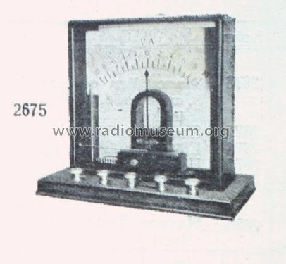 Demonstration Universal Galvanometer 2675; Barta es Tarsa BAPO; (ID = 1599002) Equipment
