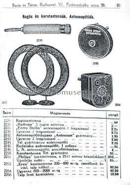 Keret antenna / Frame Antenna Erco; Erdődy & Co. Erco; (ID = 1599859) Antena