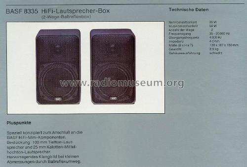 8335 HiFi; BASF, Badische (ID = 1750217) Speaker-P