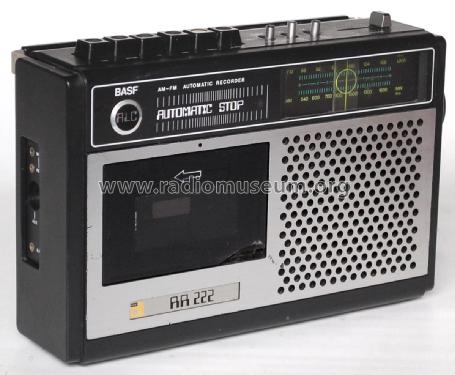 AM-FM Automatic Recorder RR 222; BASF, Badische (ID = 2034707) Radio
