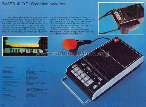 CC Recorder 9110; BASF, Badische (ID = 1597299) Ton-Bild