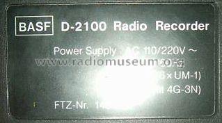 D2100; BASF, Badische (ID = 826962) Radio