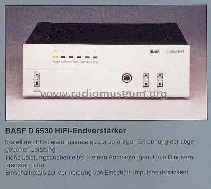 HiFi Endverstärker D 6530; BASF, Badische (ID = 2812456) Ampl/Mixer