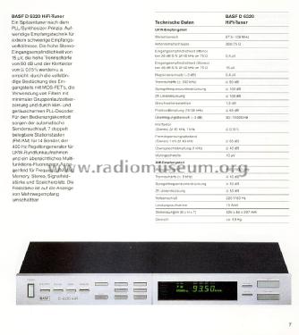 HiFi Tuner D6320; BASF, Badische (ID = 1597431) Radio