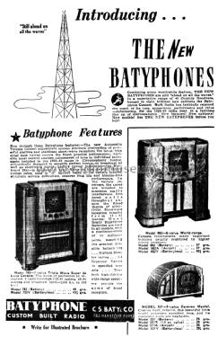 6-Valve 'World Range' Console 662A; Batyphone, C.S. Baty (ID = 1693635) Radio
