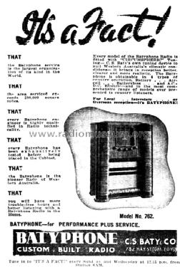 7-Valve 'World Range' Super de Luxe Console 762; Batyphone, C.S. Baty (ID = 1693659) Radio