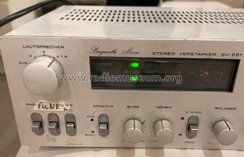 Bayreuth Micro Stereo Verstärker SV-281; Bayreuth; wo? (ID = 3025195) Verst/Mix