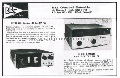 Amplificatore Lineare per CB Y - 27 S3; BBE Italy; Biella (ID = 2740546) Citizen