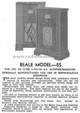 5S ; Beale & Co. Ltd, (ID = 2415187) Radio