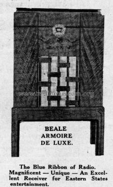 Armoire De Luxe ; Beale & Co. Ltd, (ID = 1835932) Radio