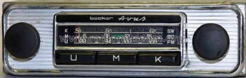 Avus UMK; Becker, Max Egon, (ID = 944245) Car Radio