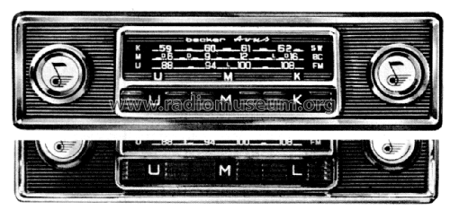Avus UML; Becker, Max Egon, (ID = 2048691) Car Radio