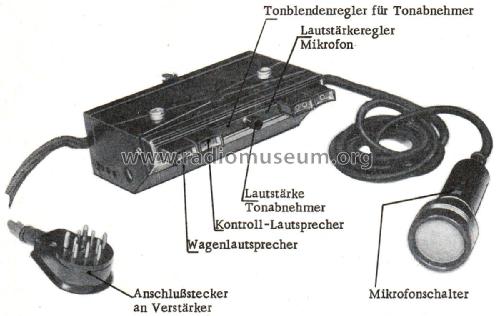 Bedienungsteil für Omnibusverstärker ; Becker, Max Egon, (ID = 2280533) Misc