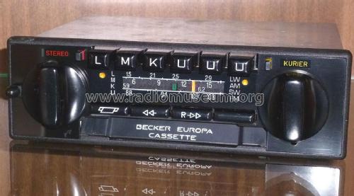 Europa Cassette Vollstereo Kurier 663; Becker, Max Egon, (ID = 1800374) Car Radio