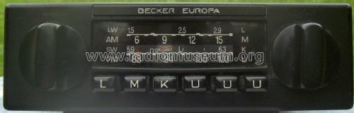Europa LMKU 210; Becker, Max Egon, (ID = 1668695) Car Radio