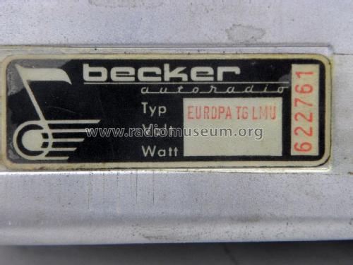 Europa TG/LMU; Becker, Max Egon, (ID = 1933258) Car Radio