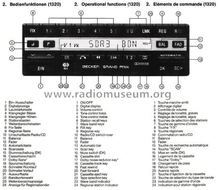 Grand Prix 2000 BE 1320; Becker, Max Egon, (ID = 2551239) Autoradio