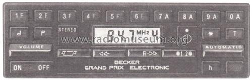 Grand Prix electronic 612; Becker, Max Egon, (ID = 2272813) Car Radio