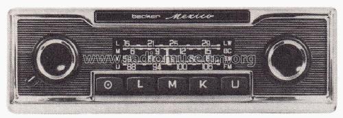 Mexico ab H 10 001; Becker, Max Egon, (ID = 2270078) Car Radio