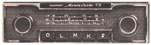 Monte Carlo LMK; Becker, Max Egon, (ID = 2277563) Car Radio