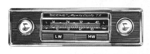 Monte Carlo TR; Becker, Max Egon, (ID = 503632) Car Radio