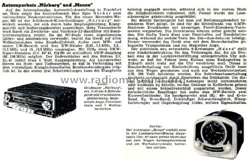 Monza ; Becker, Max Egon, (ID = 2541936) Car Radio