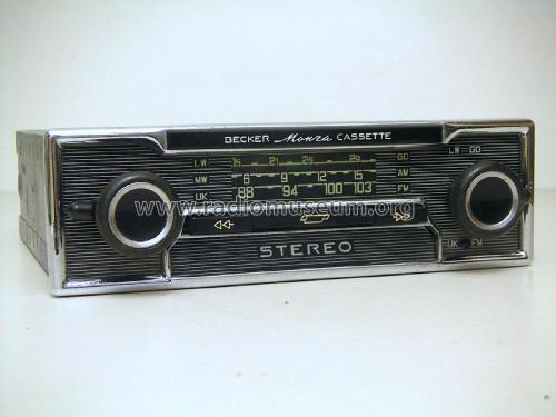 Vintage Becker Monza 568V1010-01 Cassette Stereo Car Radio Dial Scale Scale 