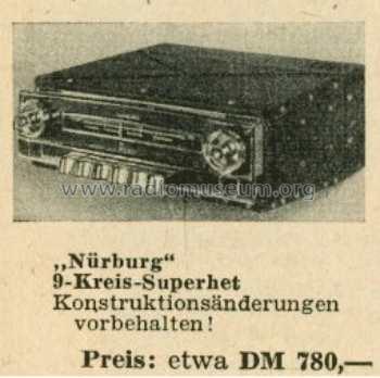 Nürburg 1; Becker, Max Egon, (ID = 515397) Car Radio