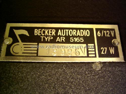 Solitude 51 AR5165; Becker, Max Egon, (ID = 417299) Car Radio