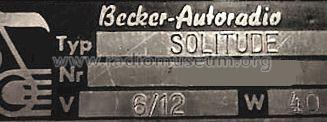 Solitude ; Becker, Max Egon, (ID = 527658) Car Radio