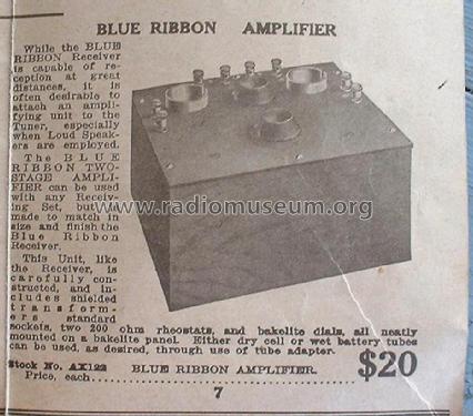 Blue Ribbon Amplifier ; Beckley-Ralston Co.; (ID = 935491) Ampl/Mixer