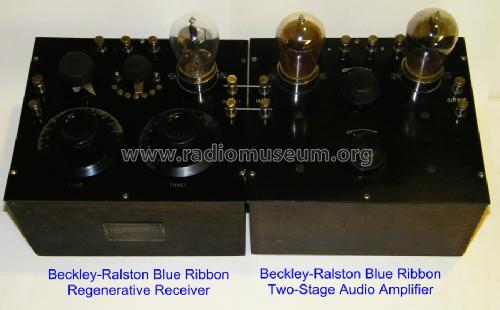 Blue Ribbon Regenerative Receiver ; Beckley-Ralston Co.; (ID = 1082430) Radio