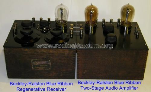Blue Ribbon Regenerative Receiver ; Beckley-Ralston Co.; (ID = 1082432) Radio
