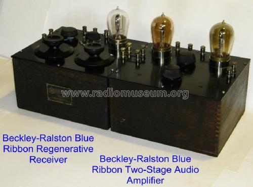 Blue Ribbon Regenerative Receiver ; Beckley-Ralston Co.; (ID = 1082435) Radio