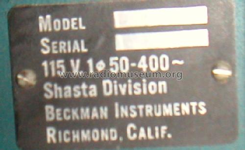 Shasta VTVM Model 201; Beckman Instruments, (ID = 1494644) Ausrüstung