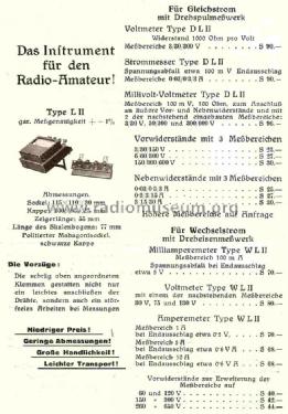 Gleichstrom-Voltmeter DL-II; Behringer, Martin; (ID = 845490) Equipment