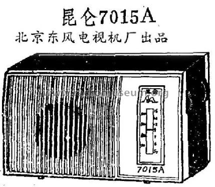 Kunlun 昆仑 7015A; Beijing 北京东风无线电厂 (ID = 814809) Radio