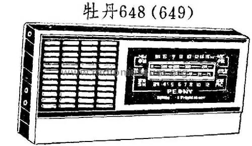 Peony 牡丹 648; Beijing 北京无线电厂 (ID = 814794) Radio