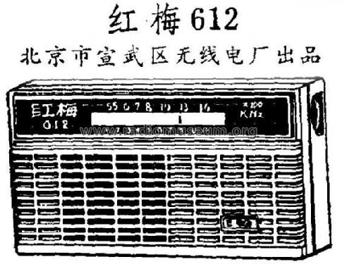 Hongmei 红梅 612; Beijing Shi 北京市宣武区无线 (ID = 814797) Radio