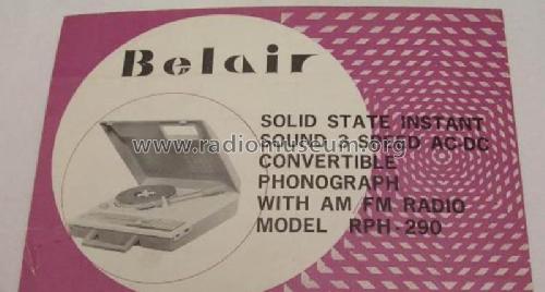 RPH-290; Belair Enterprises; (ID = 2781869) Radio