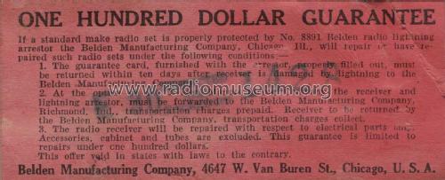 Lightning Arrester 8891; Belden Inc.; Chicago (ID = 2195121) Divers