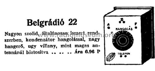 Belgrádió No22; Belgráder Rádió, (ID = 2231476) Crystal