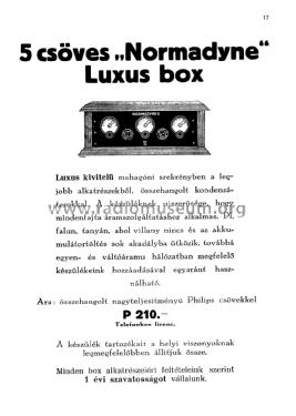 Normadyne 5 Luxus Box ; Belgráder Rádió, (ID = 2259181) Radio