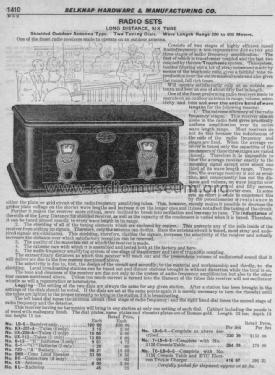 Long Distance Six Receiver Type LD-6; Belknap Hardware and (ID = 1423729) Radio