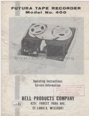 Futura 400; Bell Products Co.; (ID = 1662587) R-Player