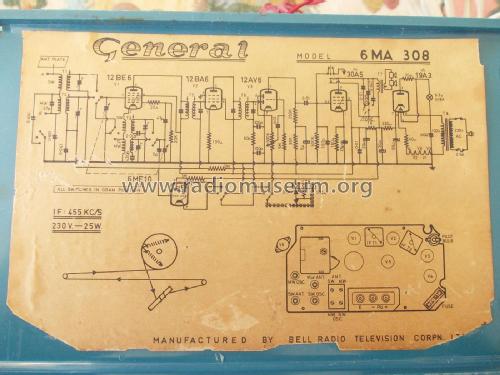 General La Fayette 6MA-308; Bell Radio- (ID = 2640414) Radio