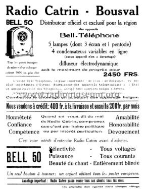Bell 50 = ; Bell Telephone Mfg. (ID = 1675713) Radio