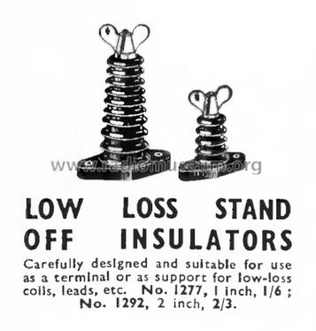 Stand-off Insulator 1277, 10B/193; Belling & Lee, Ltd.; (ID = 3079521) Bauteil