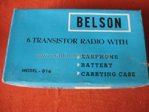 6 Transistor 016; Belson brand, (ID = 1306140) Radio