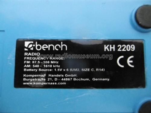 Bench Portable Receiver - AM/FM KH2209; Bench Marke, (ID = 2252949) Radio